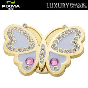 PIXMAGOLF(ピクシマゴルフ) スワロフスキーゴルフマーカー単品(Butterfly white)