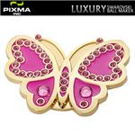 PIXMAGOLF（ピクシマゴルフ） スワロフスキーゴルフマーカー単品（Butterfly pink）