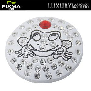 PIXMAGOLF(ピクシマゴルフ) スワロフスキーゴルフマーカー単品(Frog white)