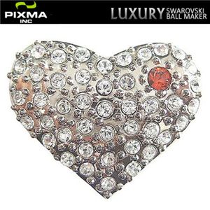 PIXMAGOLF(ピクシマゴルフ) スワロフスキーゴルフマーカー単品(Silver Heartdome)
