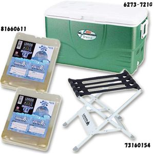 Coleman(コールマン) 58QTアルティメイトエクストリームクーラー 6273-721G &保冷剤・スタンド 4点セット