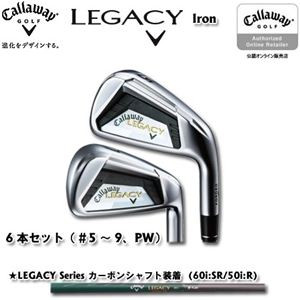 Callaway(キャロウェイ) NEW レガシーアイアン Legacy カーボンシャフト装着 6本セット(#5〜9、PW) k SR