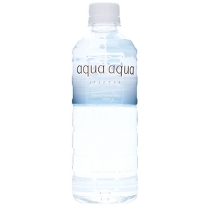 ナチュラルミネラルウォーター aqua aqua 500ml blue 1ケース24本