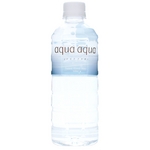 ナチュラルミネラルウォーター aqua aqua 500ml blue 1ケース24本