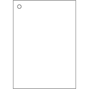 【レーザープリンター用帳票用紙】白紙1面1穴 ミシン目なし （1000枚入り）