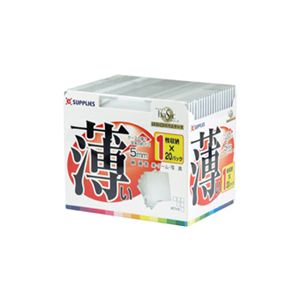 CDスリムケース ホワイト ECD20WHT 【20枚×10セット】