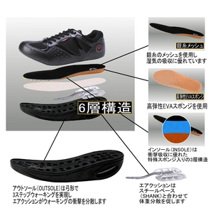SOMEBODY ファッションウォーキングシューズ ブラック メンズ 25cm
