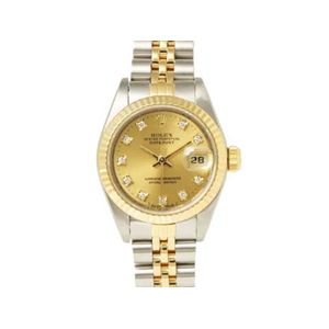 【中古AB】ROLEX（ロレックス） 腕時計 69173G シャンパン文字盤 X番