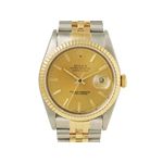 【中古A】ROLEX（ロレックス） 腕時計 デイトジャスト 16233 シャンパン文字盤 X番
