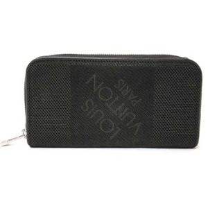 【中古A】LOUIS VUITTON(ルイヴィトン)ダミエジェアンラウンドファスナー財布 ポルトフォイユロンジッペ ノワール M93546