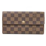 【中古A】LOUIS VUITTON（ルイヴィトン）ダミエファスナー長財布 N61724