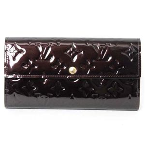 【中古A】LOUIS VUITTON(ルイヴィトン)ヴェルニファスナー長財布 アマラント M93524