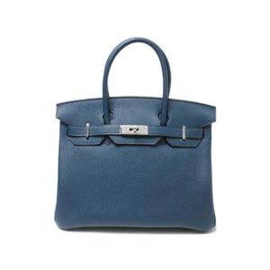 【未使用】HERMES（エルメス） バッグ バーキン30 ブループリュス トゴ シルバー金具 L刻印