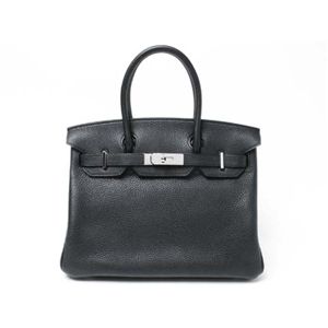 【新品】HERMES（エルメス） バッグ バーキン30 トリヨン ブラック シルバー金具 M刻印