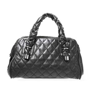 【新品】CHANEL(シャネル)ヴィンテージレザーハンドバッグ ブラック カーフ A36509 