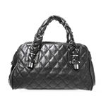 【新品】CHANEL(シャネル)ヴィンテージレザーハンドバッグ ブラック カーフ A36509 