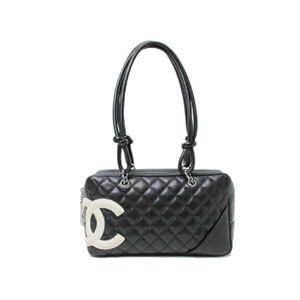 【中古AB】CHANEL（シャネル） ボーリングバッグ カンボンライン A25171 ブラック/ホワイト