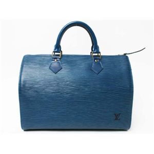 【中古A】LOUIS VUITTON（ルイヴィトン） モノグラムミニ スピーディー30 M43005 トレドブルー