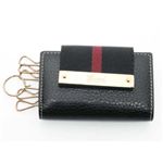 【中古SA】Gucci（グッチ） キーケース 6本 マスト 181673 ブラック/レッド