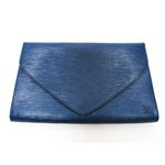 【現品限り】LOUIS VUITTON（ルイ ヴィトン） セカンドバッグ アールデコ エピレザー ブルー M52635 【中古AB】