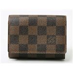【現品限り】LOUIS VUITTON（ルイ ヴィトン） 名刺入れ カードケース ダミエキャンバス N62920 【中古AB】