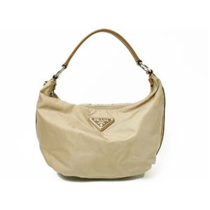 【現品限り】PRADA（プラダ） ショルダーバッグ ナイロン カーフ ベージュ BR3291 【中古AB】