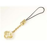 【現品限り】LOUIS VUITTON（ルイ ヴィトン） 携帯ストラップ クリア/ゴールド 【中古AB】