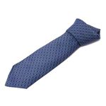 【現品限り】HERMES（エルメス） ネクタイ ブルー/ブラック シルク100% 青/黒 【中古SA】