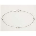【現品限り】Tiffany（ティファニー） バイザヤード ブレスレット 3石 PT950 ダイヤ プラチナ 【中古A】