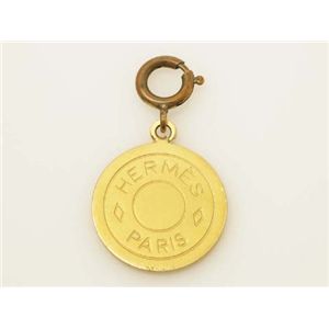 【現品限り】HERMES(エルメス) セリエ ペンダントトップ ゴールド 【中古AB】