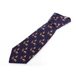 【現品限り】HERMES（エルメス） ネクタイ シルク100% ブルー 【中古SA】