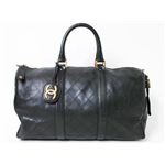【現品限り】CHANEL（シャネル） ボストンバッグ カーフ 黒 【中古B】