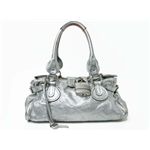 【現品限り】Chloe（クロエ） パディントン カーフ シルバー 【中古BC】