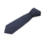 【現品限り】Ferragamo（フェラガモ） ネクタイ 鹿柄 シルク100% ネイビー 【新品同様】
