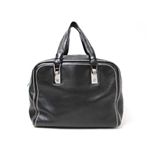 【現品限り】CHANEL（シャネル） レザーボストンバッグ カーフ ブラック 【中古A】
