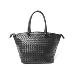 【現品限り】BOTTEGA VENETA（ボッテガヴェネタ） イントレチャート トートバッグ 214728 カーフ 黒 【新品同様】