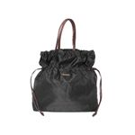 【現品限り】PRADA（プラダ） ショルダーバッグ / ナイロン カーフ 黒/ブラウン BN1757 【未使用】
