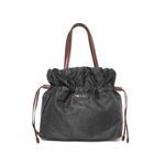 【現品限り】PRADA（プラダ） ショルダーバッグ / ナイロン カーフ ブラック/ブラウン BN1758 【未使用】
