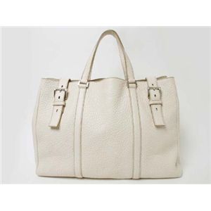 【現品限り】PRADA(プラダ) トートバッグ カーフ アイボリー 【中古B】