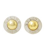 【現品限り】Celine（セリーヌ） イヤリング 丸 シルバー/ゴールド 【中古AB】