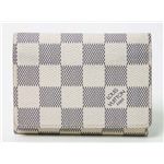 【現品限り】LOUIS VUITTON（ルイ ヴィトン） 名刺入れ カードケース イニシャル入り ダミエキャンバスアズール N61746 【中古A】
