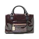 【現品限り】Chloe（クロエ） ノヴァ ハンドバッグ エナメル パープル 3S0773 【新品同様】
