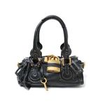 【現品限り】Chloe（クロエ） ミニパディントン カーフ ブラック 【中古SA】