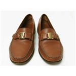 【現品限り】Ferragamo（フェラガモ） ローファー メンズ #6.5 靴 カーフ ブラウン 【中古B】