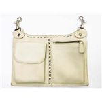 【現品限り】BOTTEGA VENETA（ボッテガヴェネタ） ミニバッグ カーフ アイボリー 154563 【中古A】