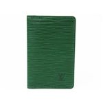 【現品限り】LOUIS VUITTON（ルイ ヴィトン） カードケース 名刺入れ エピレザー グリーン M63584 【中古A】