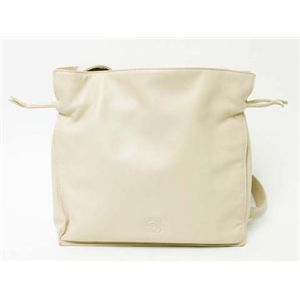 【現品限り】Loewe（ロエベ） ショルダーバッグ カーフ ホワイト 【中古AB】