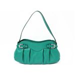【現品限り】Ferragamo（フェラガモ） ショルダーバッグ カーフ グリーン 【中古SA】