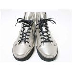 【現品限り】GUCCI（グッチ） スニーカー メンズ #10.5 靴 カーフ シルバー 【新品同様】