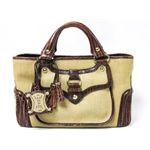 【現品限り】Celine（セリーヌ） ブギーバッグ キャンバス カーフ ブラウン/ベージュ 【中古AB】